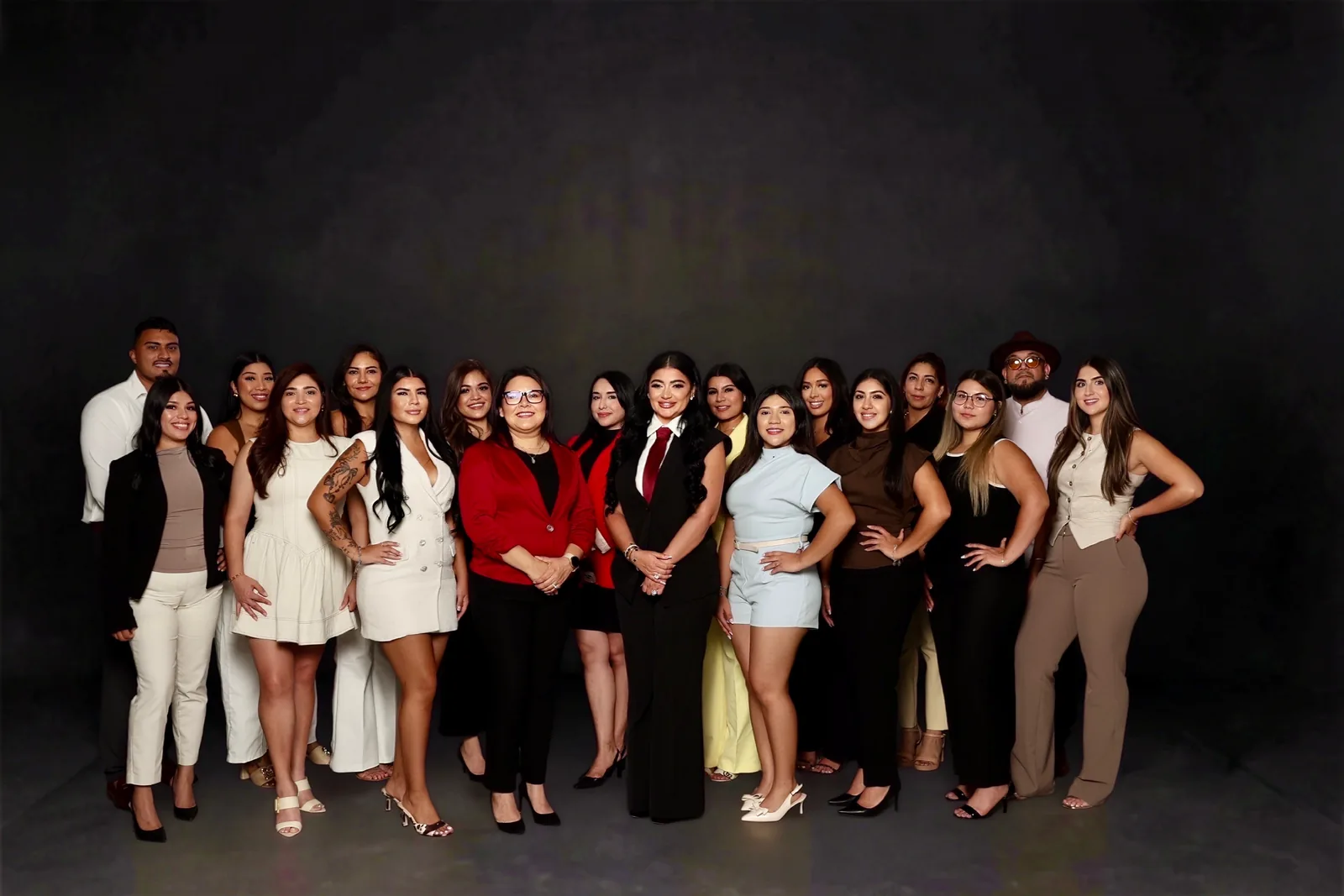 The Agency Team real estate agents and staff group photo, Houston TX